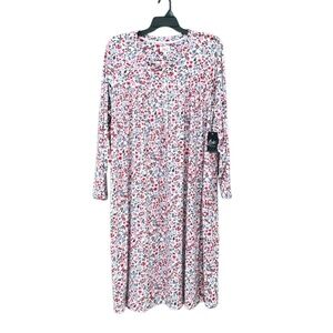 Women’s Knit Velour Long Sleeve Ballet Nightgown Pajama Lounge Size 3X